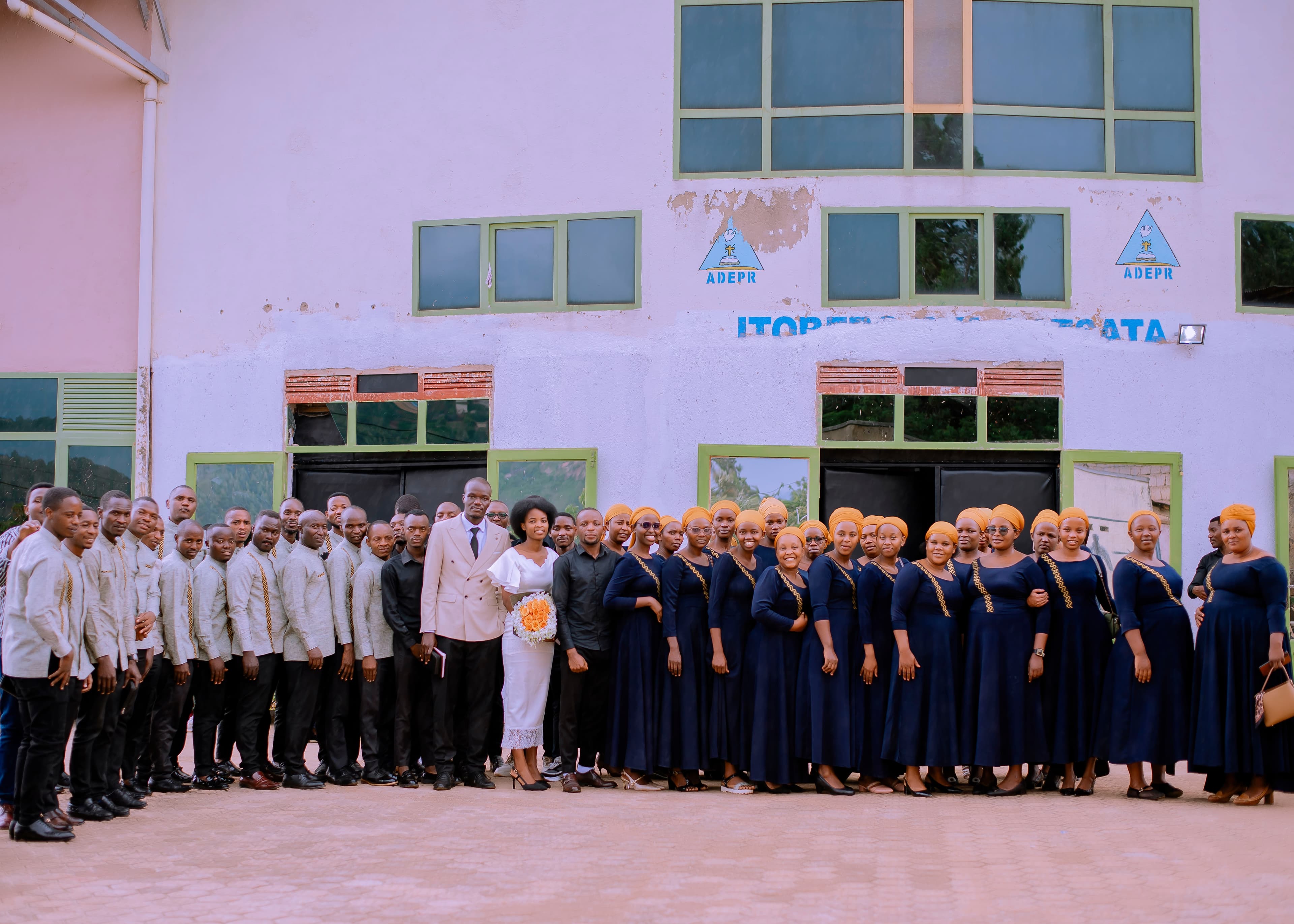 Adonai Choir members in joyful praise