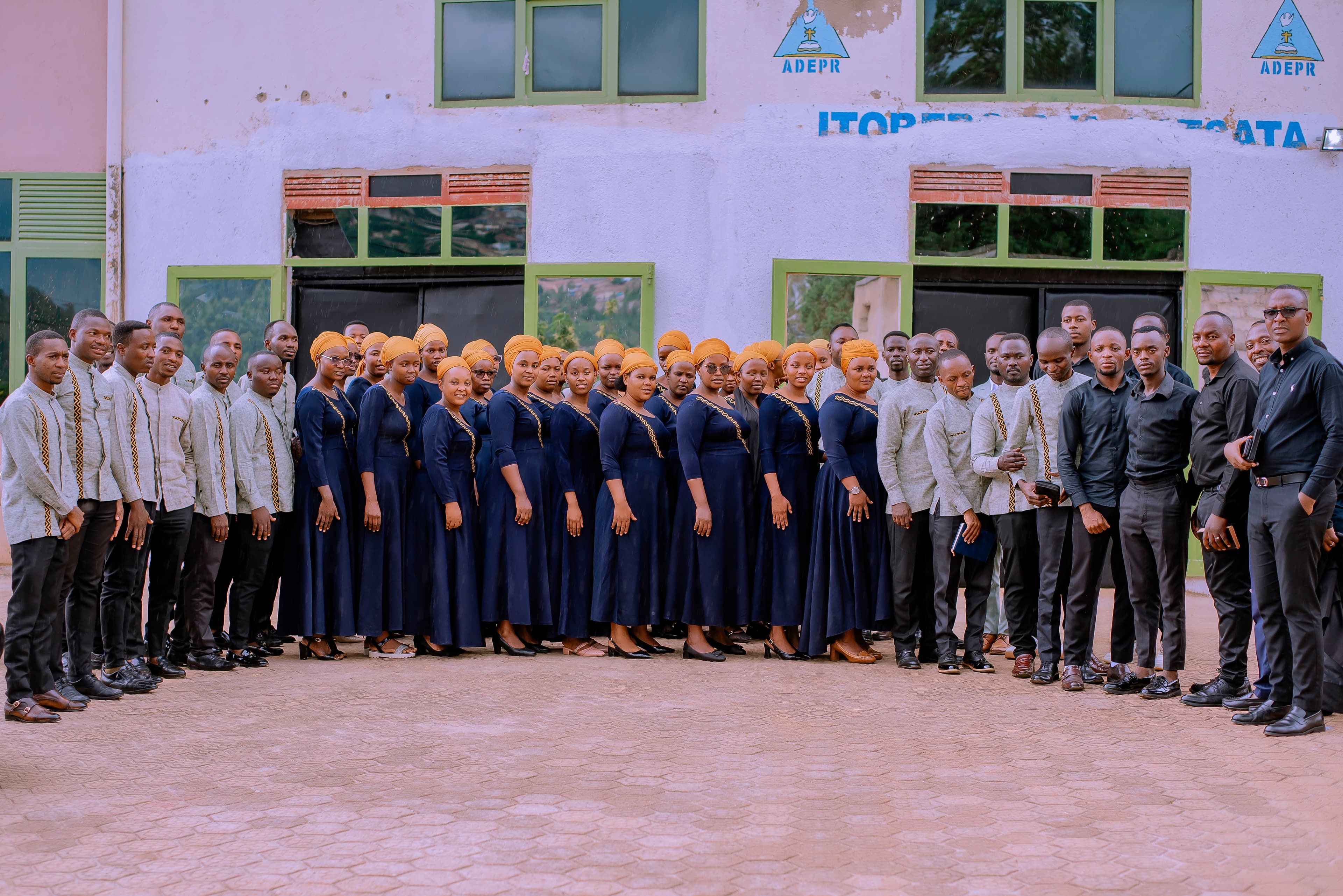 Adonai Choir ministering during a service
