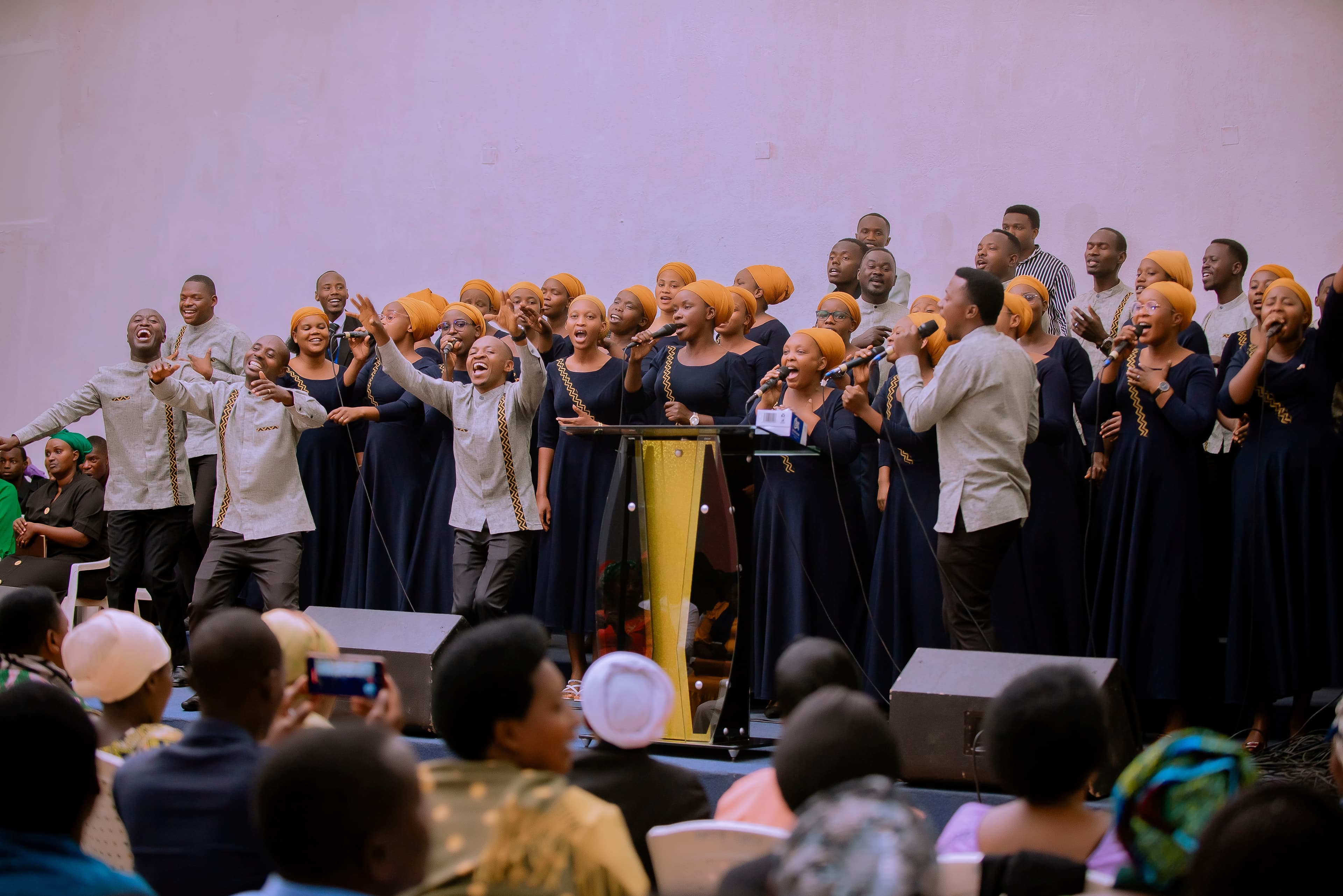 Adonai Choir in colourful outfits