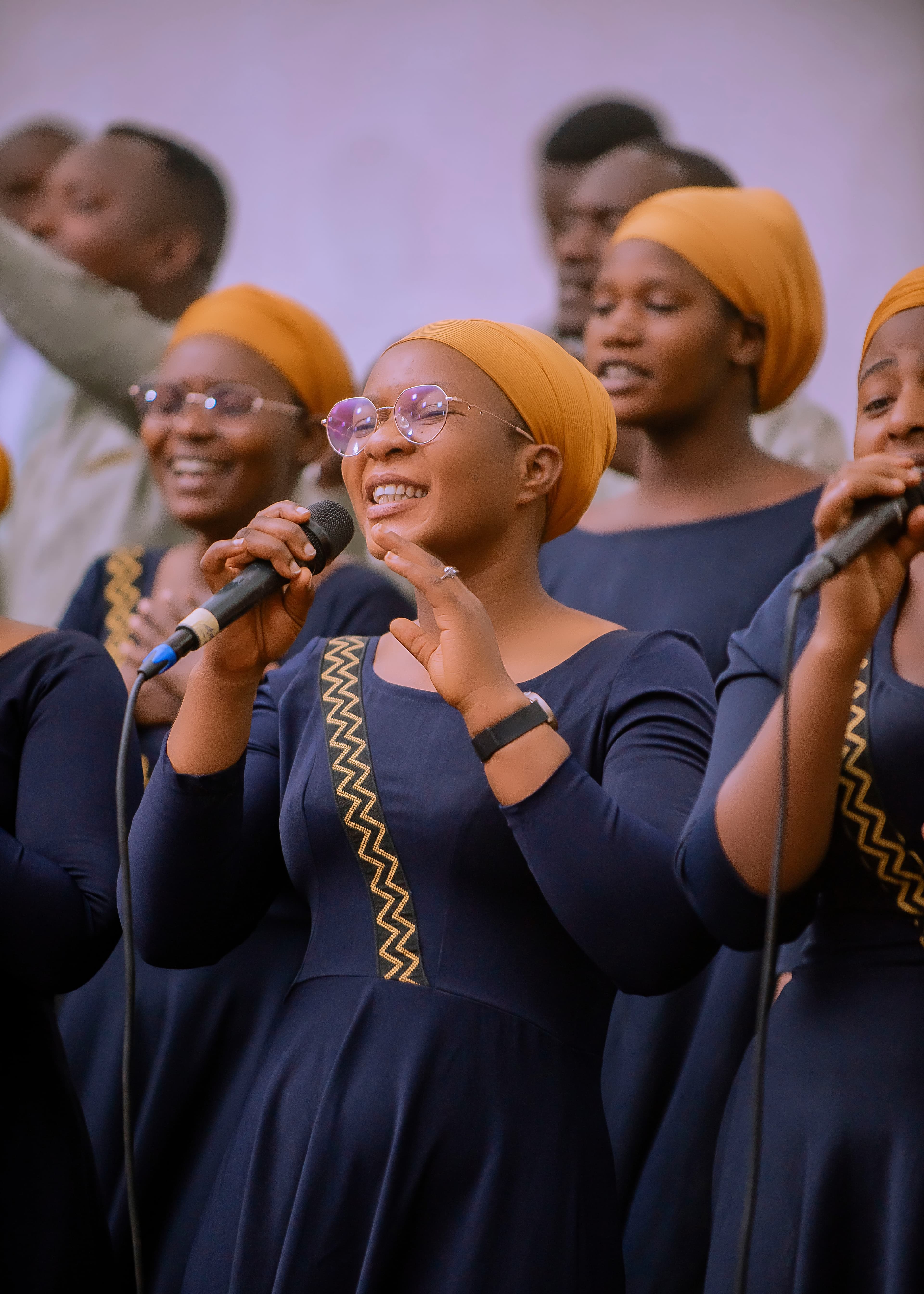 Adonai Choir singing in unity